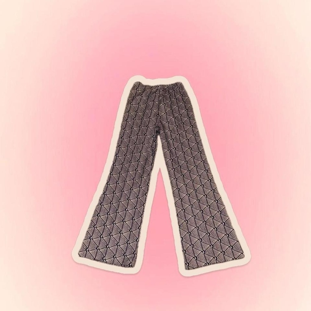 Vintage Bell Bottom Flare Festival Pants Dopamine 70s 80s Groovy